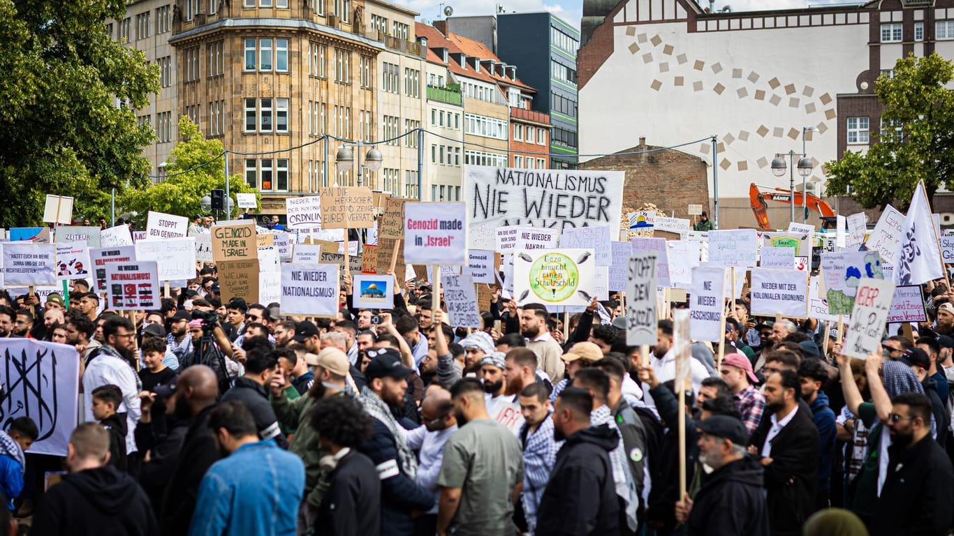 Palästinenser-Demonstration in Hannover