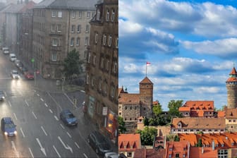Sommer, Sonne, Badespaß oder doch eher Regenjacke und Regenschirm in Nürnberg (Archivbilder)? Der Siebenschläfertag könnte richtungsweisend für das Sommerwetter sein.