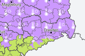 Der Deutsche Wetterdienst hat für mehrere Regionen Deutschlands eine Hitzewarnung ausgesprochen: In Sachsen müssen vor allem Menschen in Ost- und Nordsachsen auf ihren Kreislauf achten.