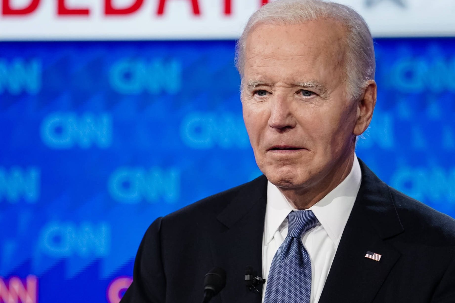 Joe Biden: Der amtierende US-Präsident scheint bei der TV-Debatte schlecht abgeschnitten zu haben.