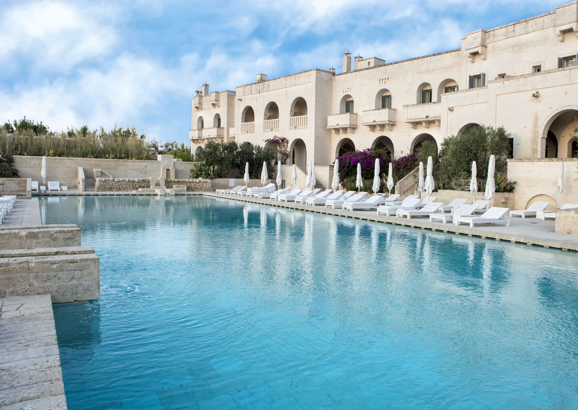 Luxushotel im Retorten-Dorf Borgo Egnazia.