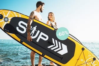 Discounter-Angebot zum Wochenende: Ergattern Sie jetzt ein SUP-Board von 24Move in verschiedenen Farben und Längen für den Sommer.