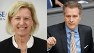 Ziehen beide ins Europaparlament ein: Angelika Niebler (l.) von der CSU sowie AfD-Mann Petr Bystron (r.).