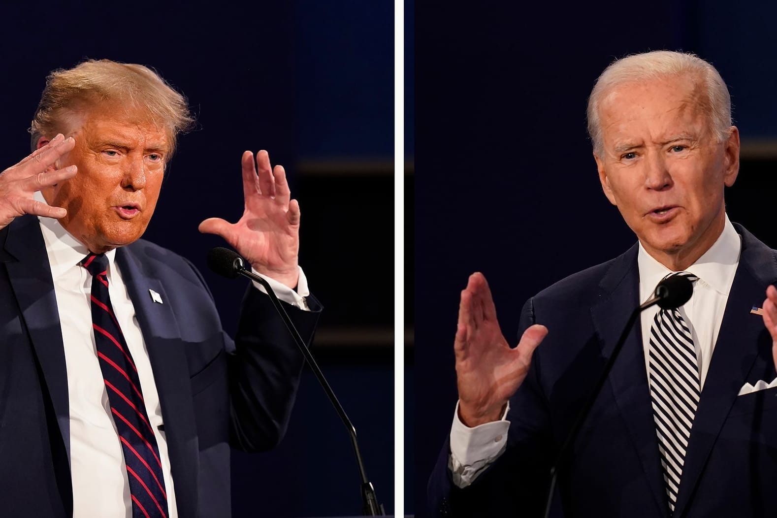 Donald Trump und Joe Biden werden zur ersten TV-Debatte des Wahlkampfs 2024 aufeinandertreffen.