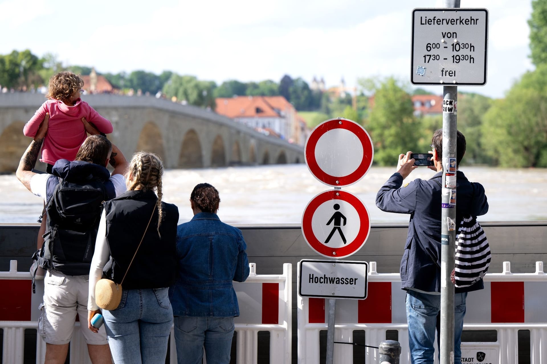 Hochwasser in Bayern - Regensburg