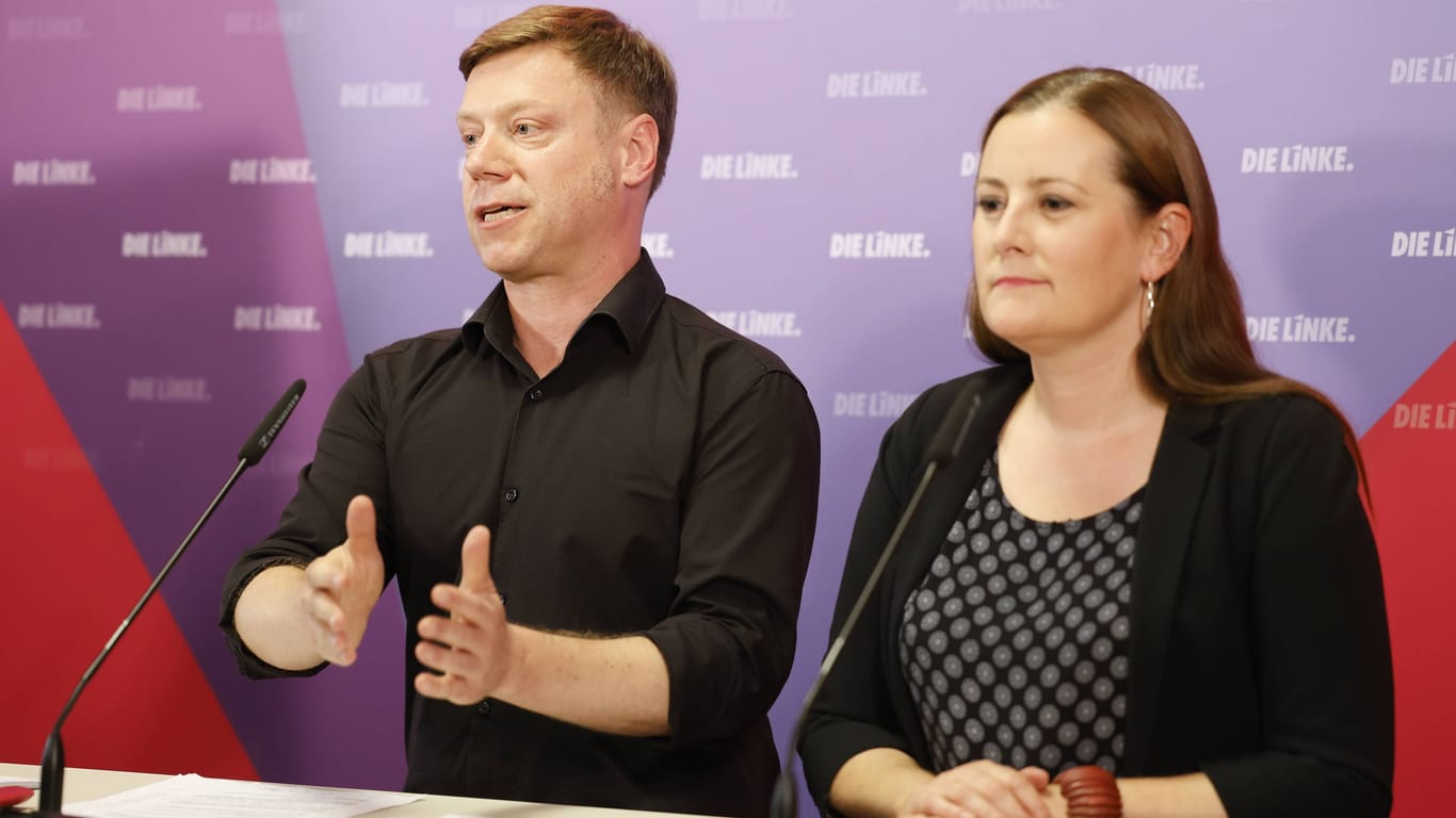 Die Linken-Spitze: Janine Wissler und Martin Schirdewan sind die Parteivorsitzenden.