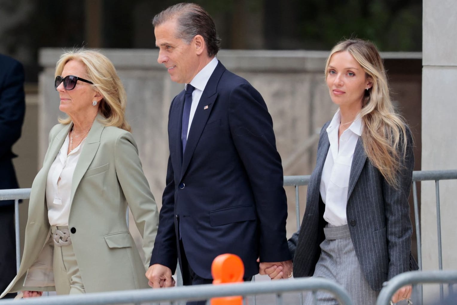 Hunter Biden am Gericht mit seiner Ehefrau Melissa Cohen Biden und First Lady Jill Biden.