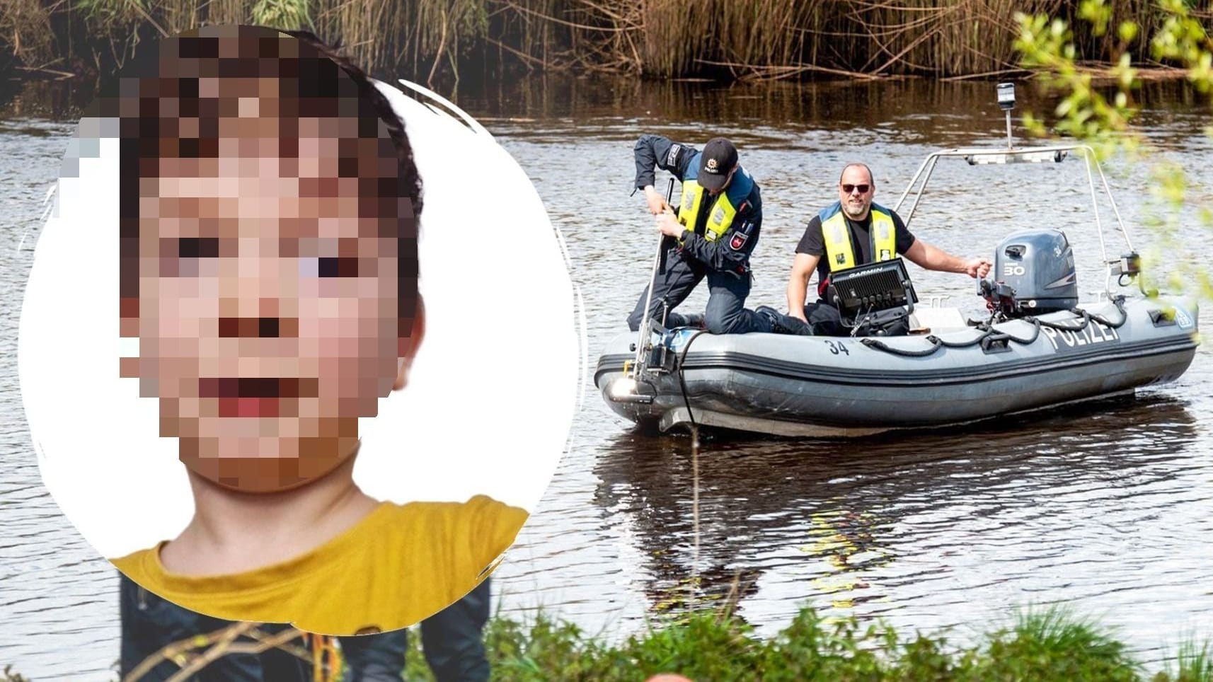 Arian (6) ist verschwunden: Die Polizei nahm die Suche nach einer Pause wieder auf.