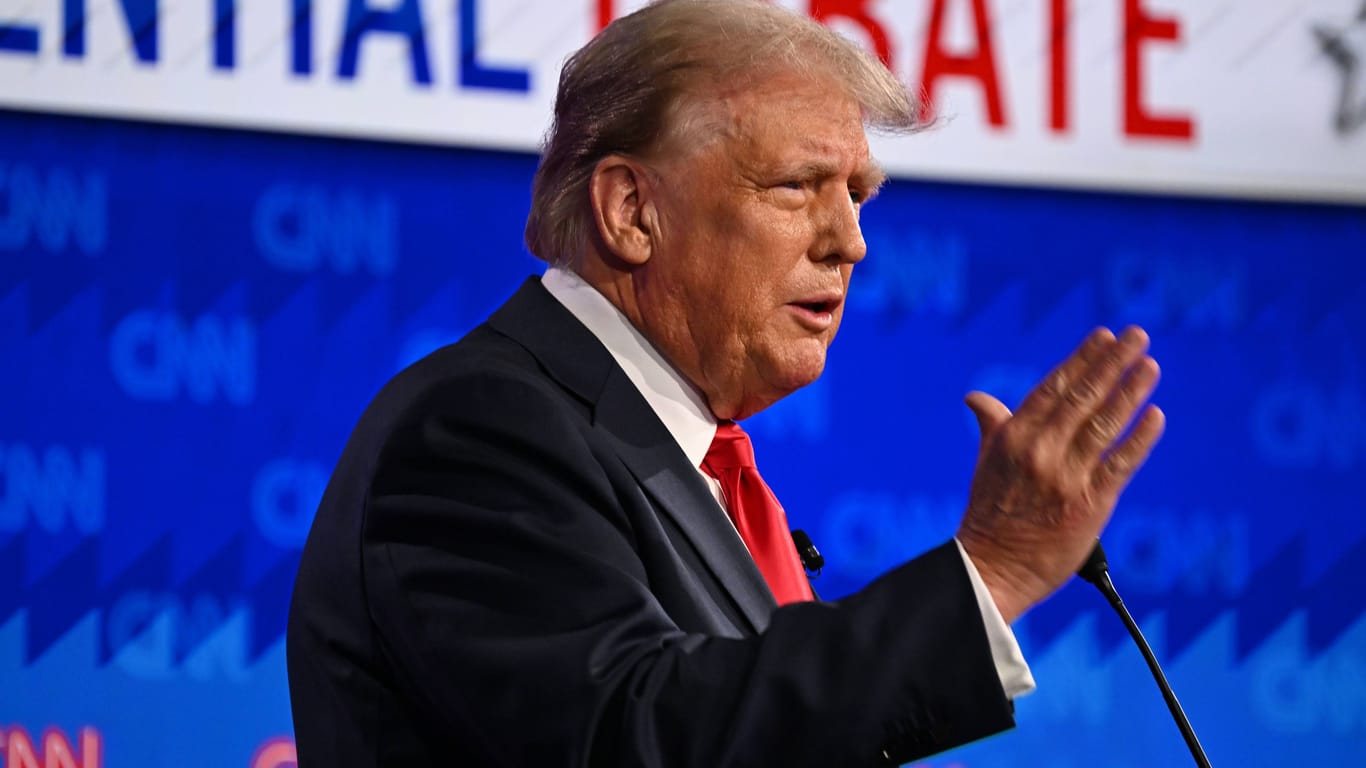 Donald Trump: Der Ex-Präsident sieht sich als klaren Sieger des TV-Duells.