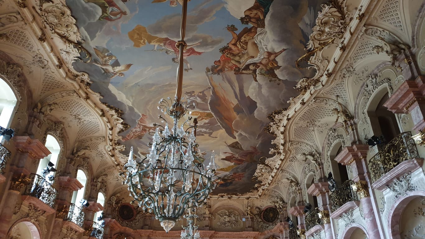 Buildings of the Bückeburg Palace in Lower Saxony, Germany owned bu the family Schaumburg Lippe