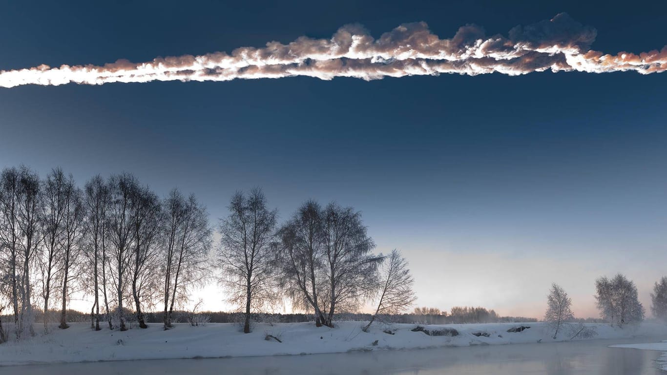 Februar 2013 in Tscheljabinsk: Ein etwa 20 Meter großer Asteroid explodierte über der Millionenstadt.