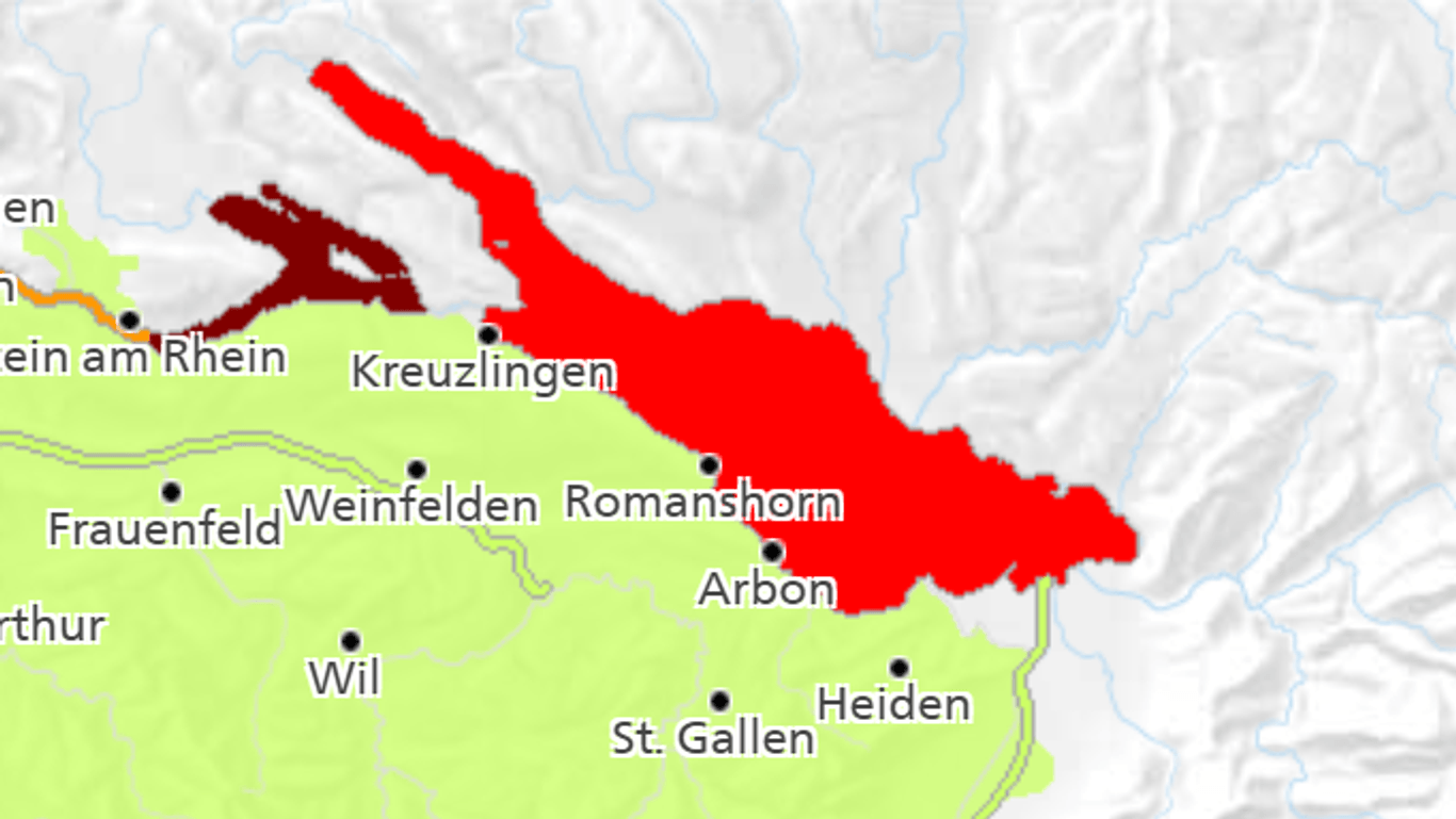 Die Schweiz warnt: Am Bodensee droht Hochwasser.