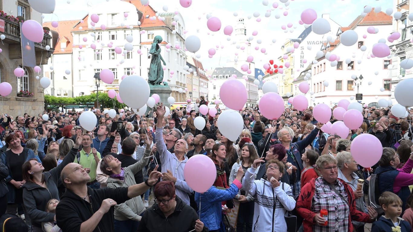 Trauerveranstaltung für getötete Valeriia