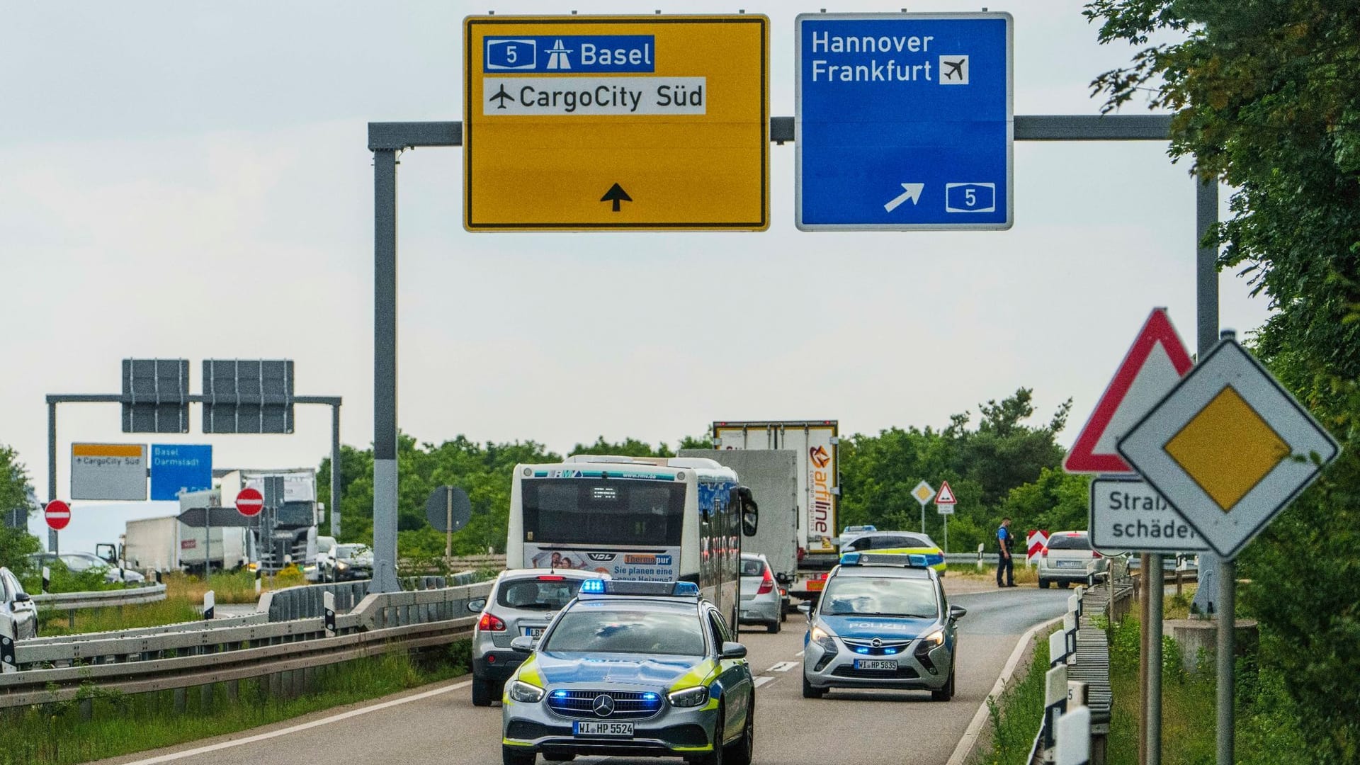 Weltkriegsbombe am Flughafen Frankfurt