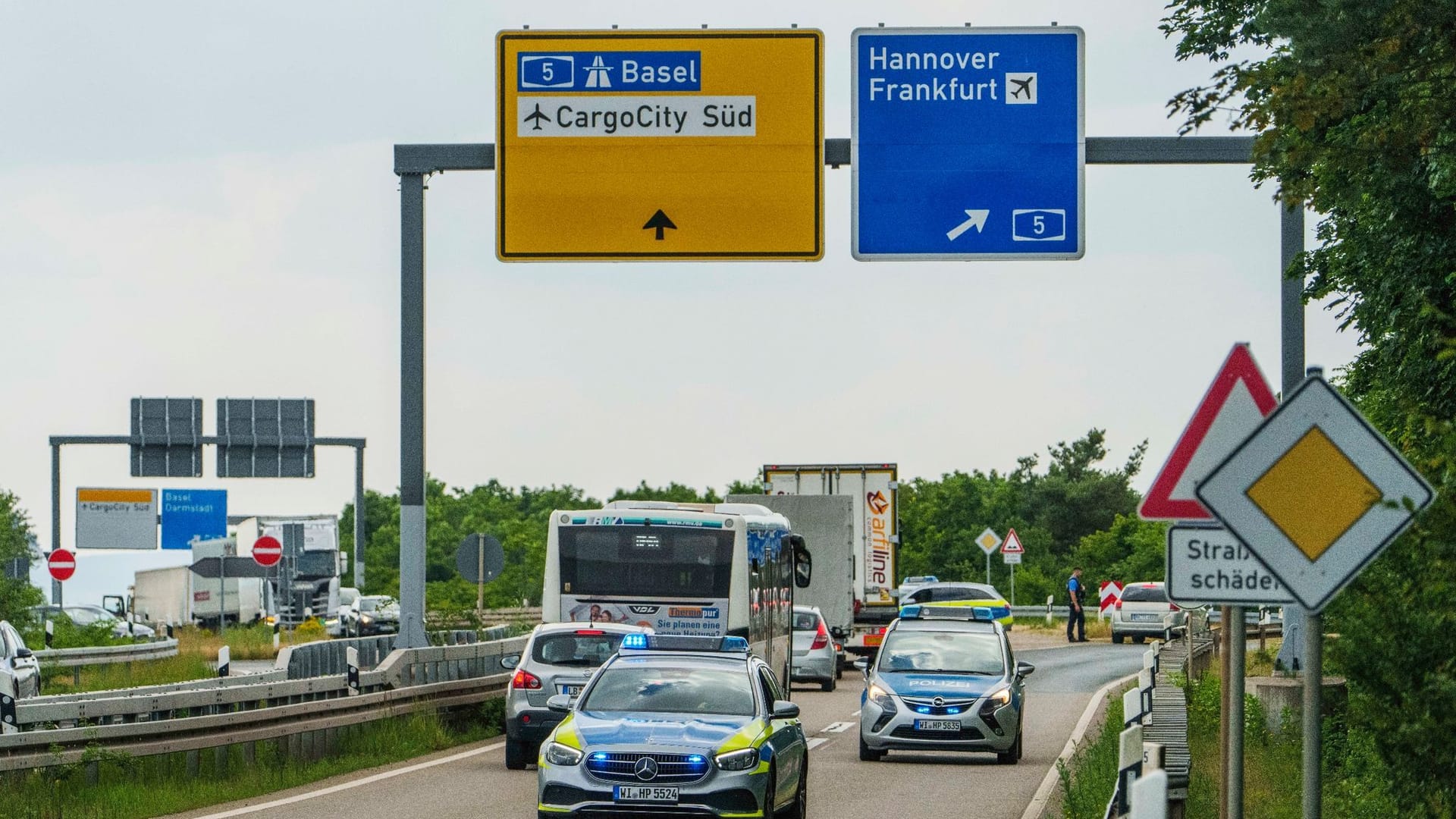 Weltkriegsbombe am Flughafen Frankfurt