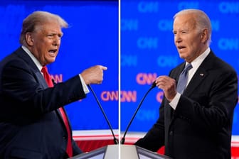 Donald Trump gegen Joe Biden: Der amtierende US-Präsident konnte beim TV-Duell nicht punkten.