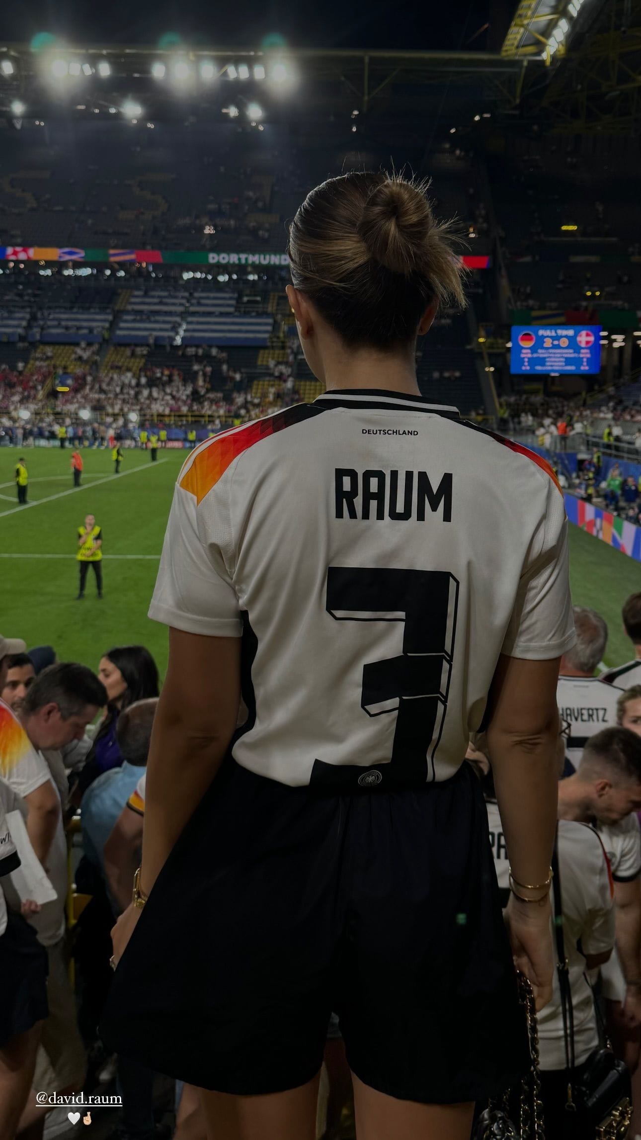 Katharina Raum fiebert beim EM-Achtelfinale der deutschen Nationalmannschaft mit.