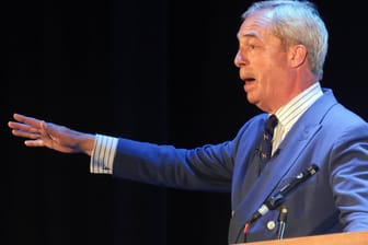 Nigel Farage bei einer Wahlkampfveranstaltung in London anlässlich der Unterhauswahl.