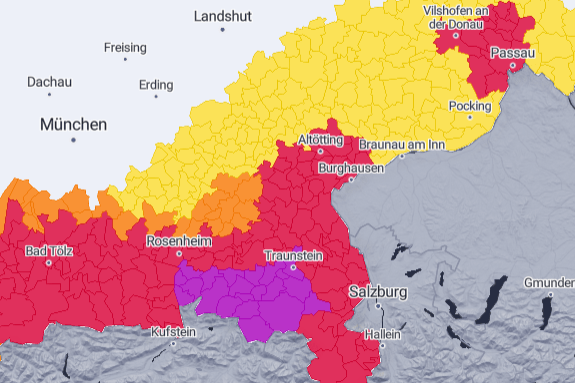 Unwetter-Prognosen Stand: 03.06.2024, 20.06 Uhr