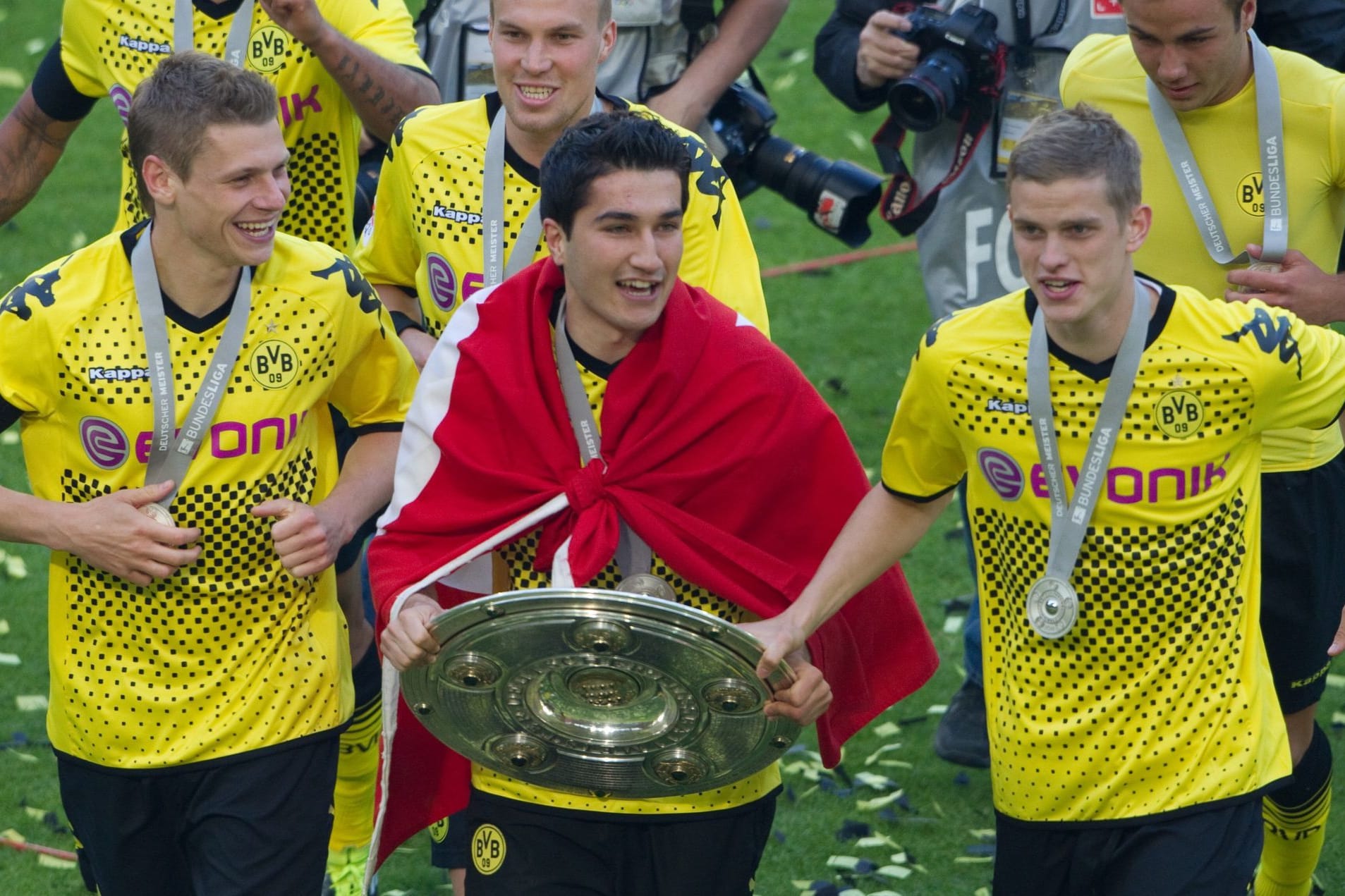 Piszczek, Sahin und Bender (v.l.)