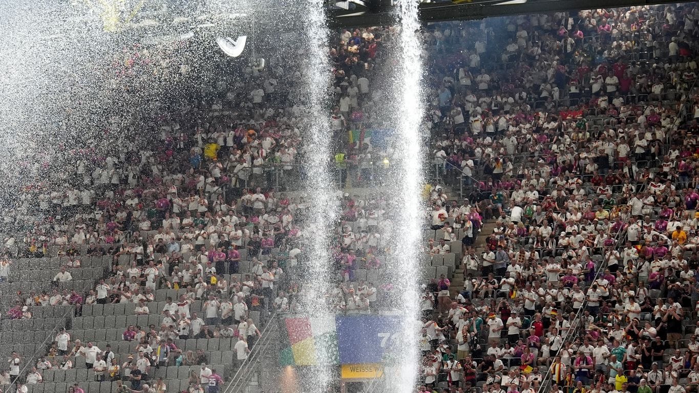 Eine Regendusche in Dortmund.