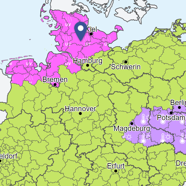 Warnungen für mehrere Bereiche in Deutschland: Hitze und Sonne bringen Gefahren mit sich.