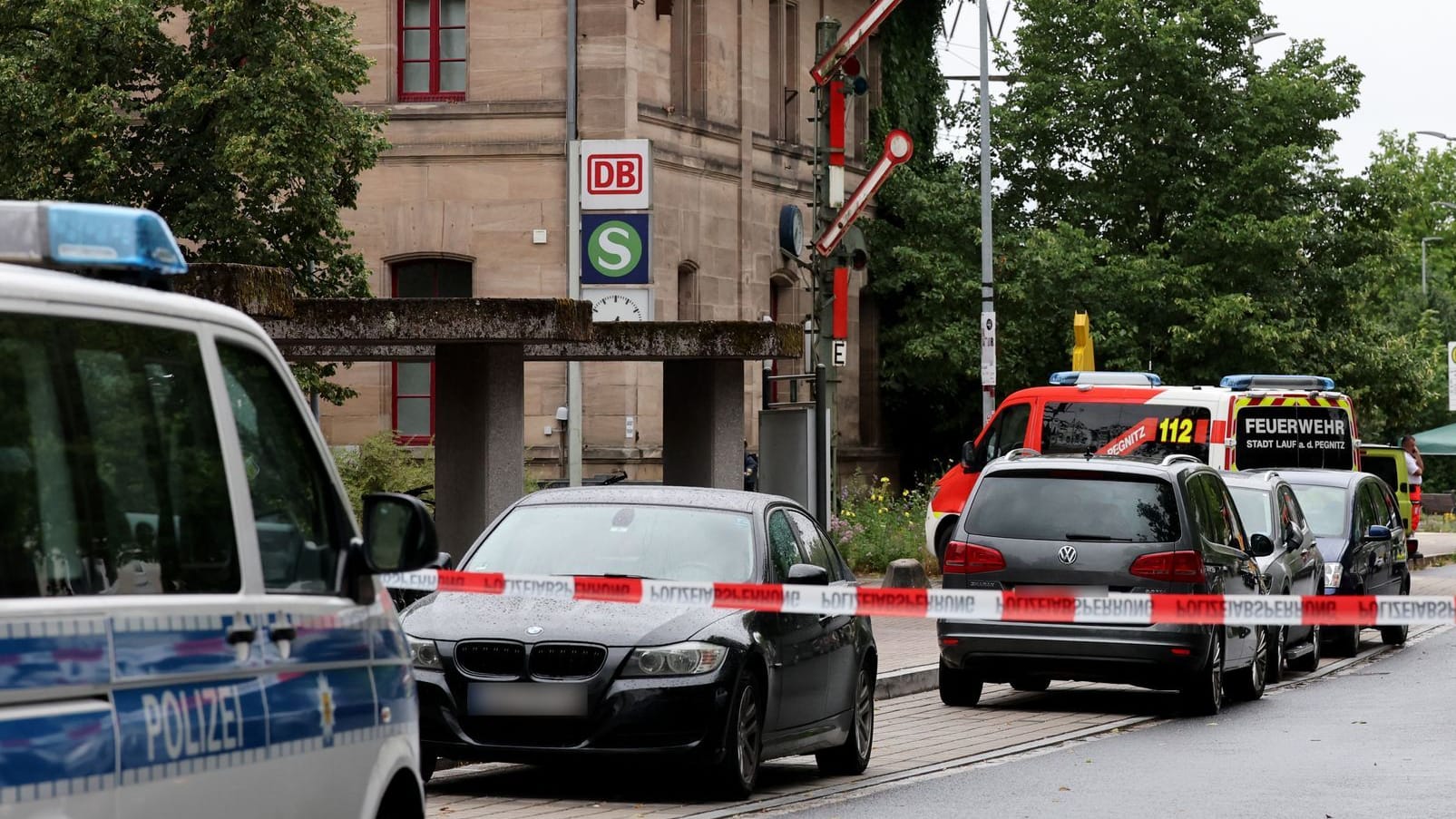 Lauf an der Pegnitz: An diesem mittelfränkischen Bahnhof kam es zu der Attacke.