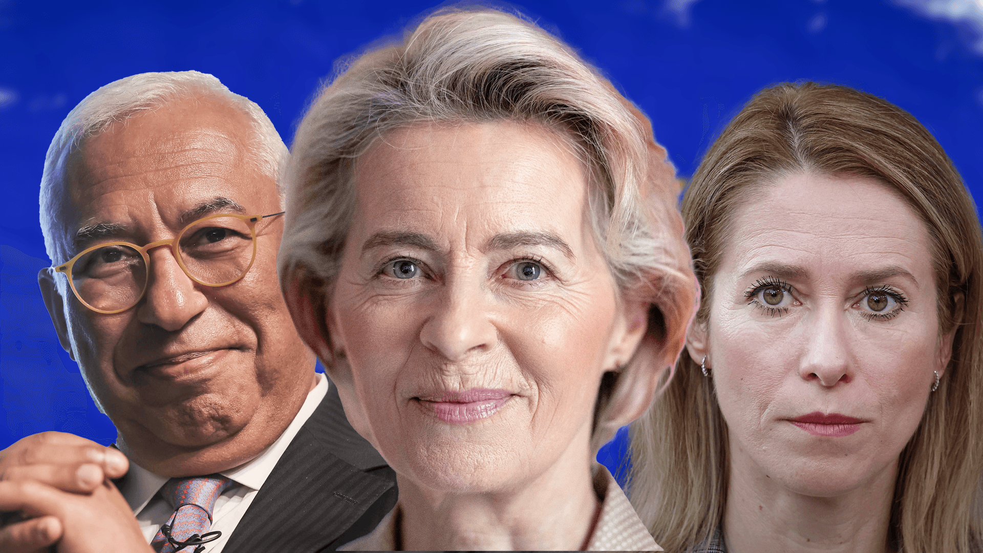 António Costa, Ursula von der Leyen und Kaja Kallas: Sie werden die neue EU-Spitze.