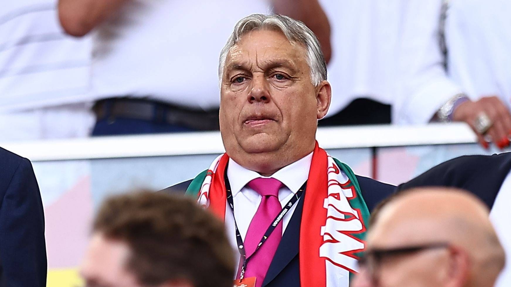 Viktor Orbán bei der 0.2 Niederlage Ungarns gegen die Deutsche Nationalmannschaft bei der EM 2024.