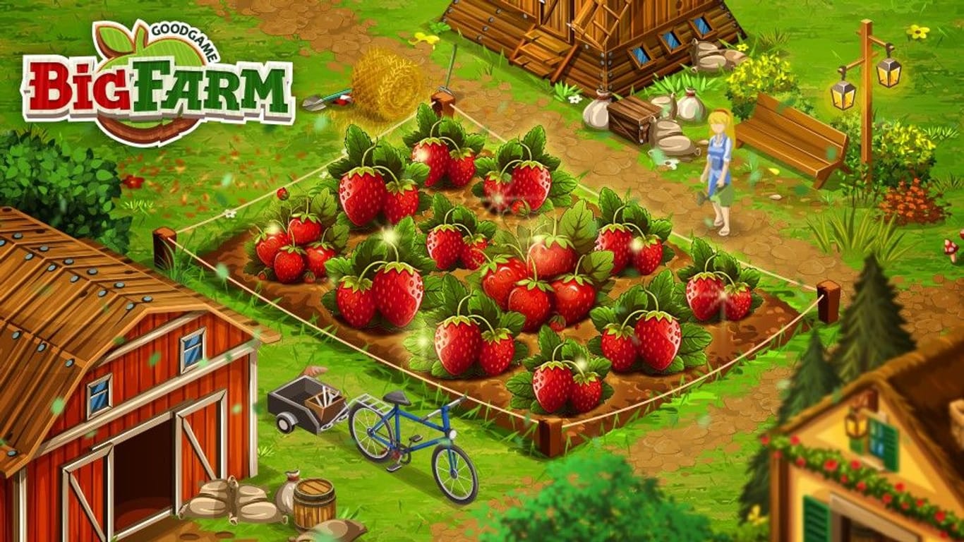 Big Farm: Erdbeerernte