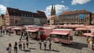 Der Hauptmarkt in Nürnberg (Archivbild): Zuletzt stand ein Umzug des Wochenmarktes im Raum.