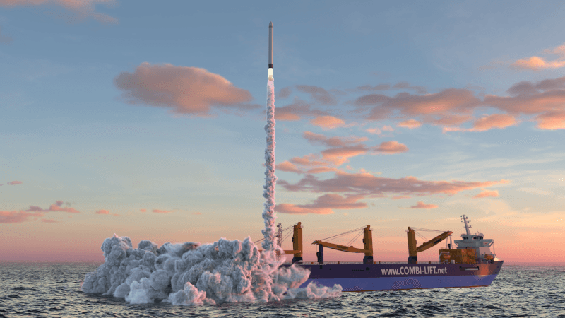 Simulation eines Raketenstarts in der Nordsee: Das wird in diesem Jahr nichts mehr.