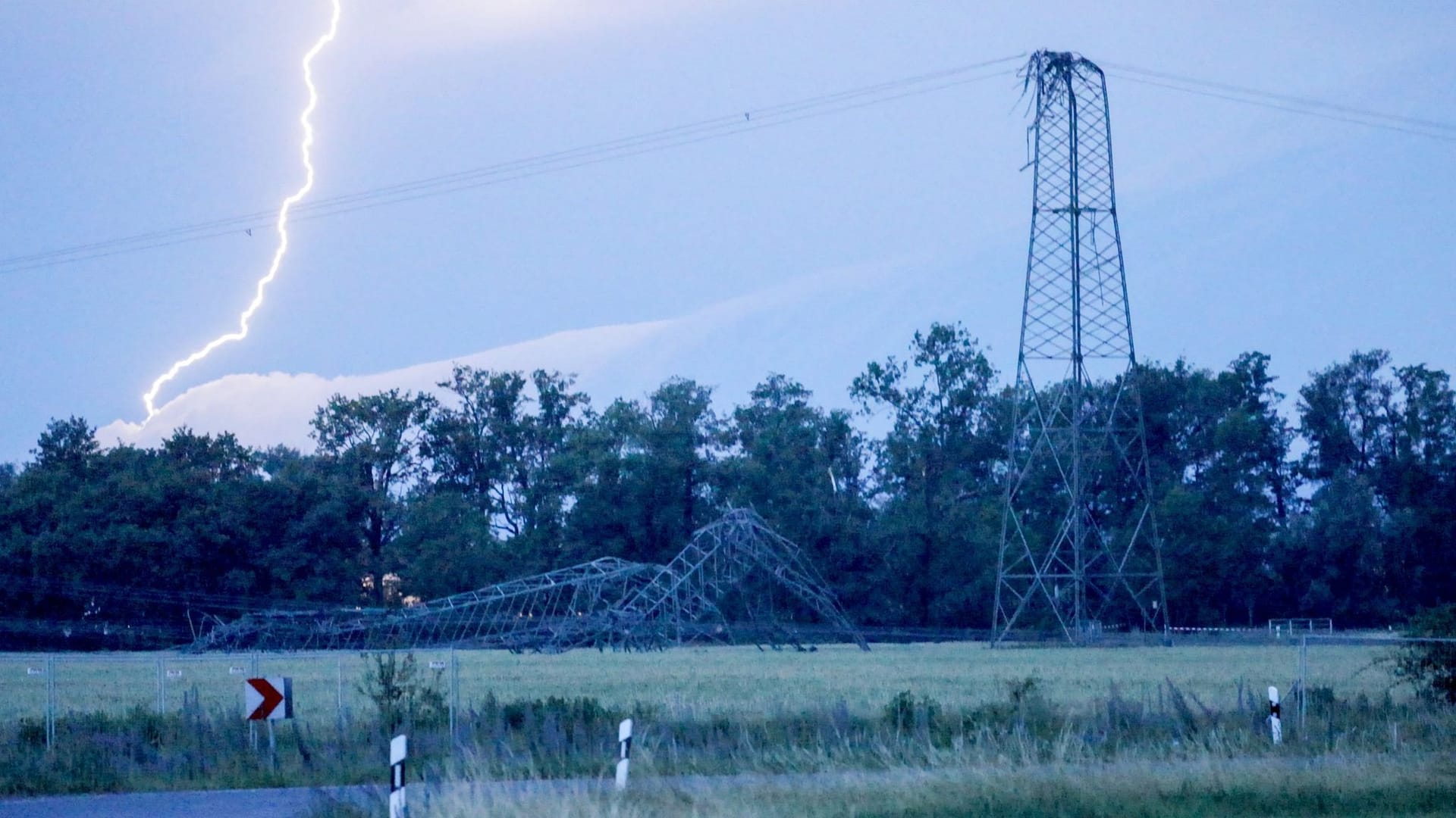 Unwetter über Sachsen