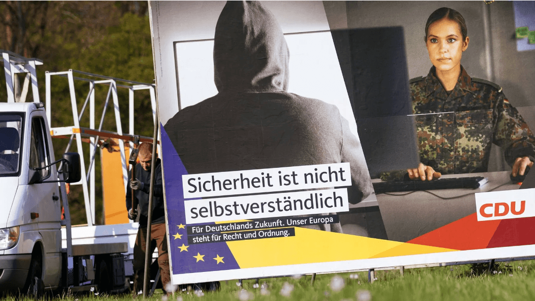 Problem mit Hackern: So war das CDU-Wahlplakat "Sicherheit ist nicht selbstverständlich" 2019 wohl nicht gemeint.