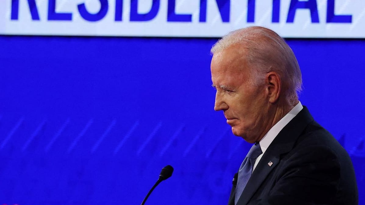 Joe Biden bei der ersten Debatte: Sie war der Anfang vom Ende seiner Wiederwahl-Hoffnungen.
