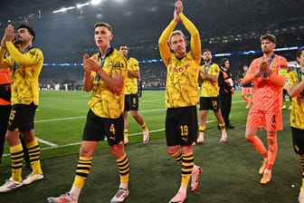Ausgepowert: Die BVB-Stars nach dem Champions-League-Finale gegen Real Madrid.
