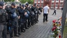 Mannheim am Sonntag: Polizisten trauern um ihren getöteten Kollegen.