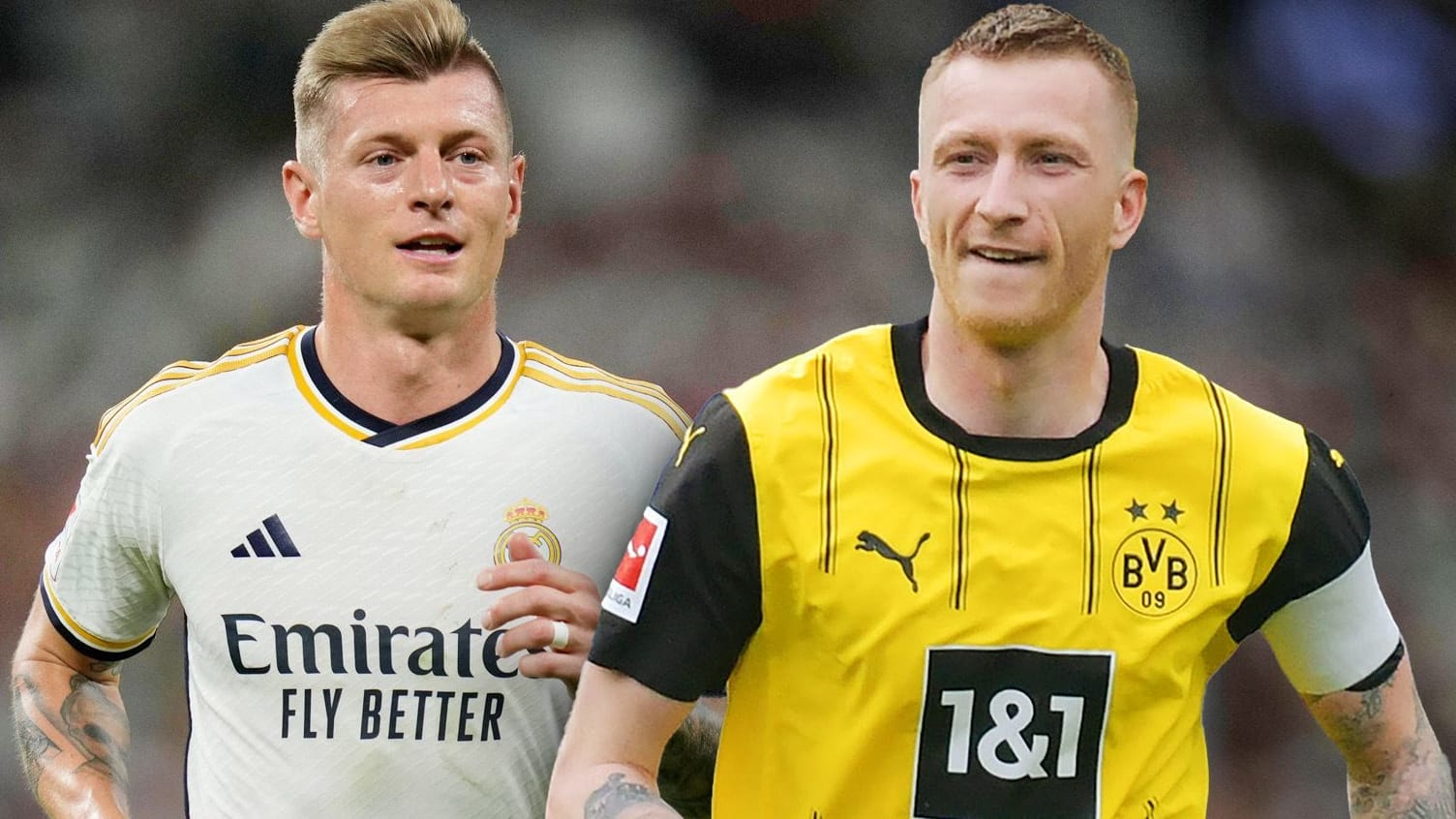 Toni Kroos (l.) und Marco Reus: Sie könnten unterschiedlicher nicht sein.