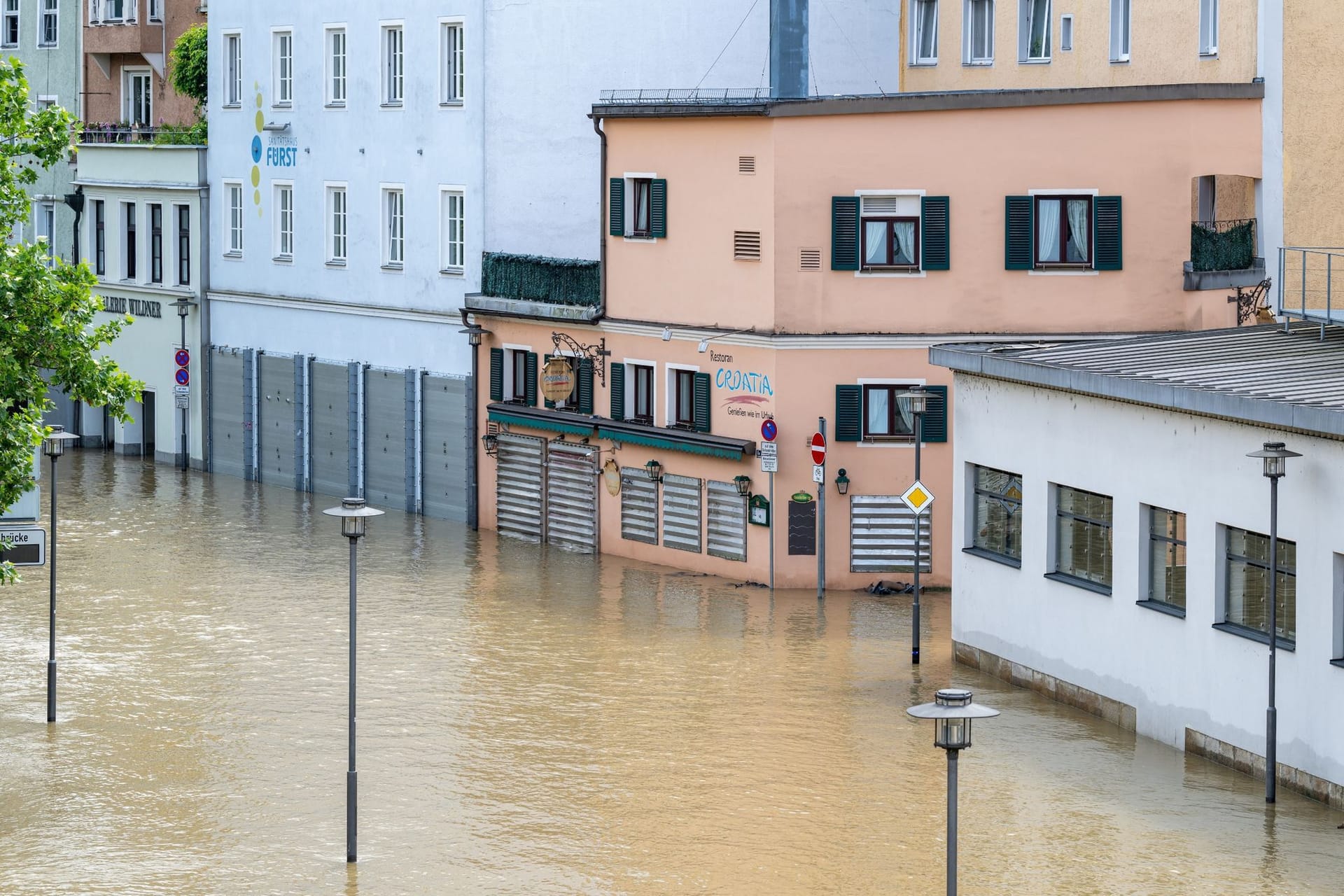 Hochwasserlage in Bayern - Passau