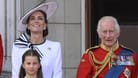 Prinzessin Kate, Prinzessin Charlotte (v.) und König Charles III.: Sie nahmen am 15. Juni an "Trooping the Colour" teil.