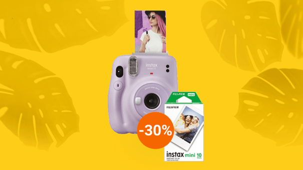 Sofortbildkamera im Angebot: Aldi reduziert Instax Mini 11 von Fujifilm auf Rekord-Tiefpreis.