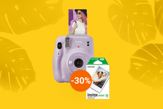 Sofortbildkamera im Angebot: Aldi reduziert Instax Mini 11 von Fujifilm auf Rekord-Tiefpreis.