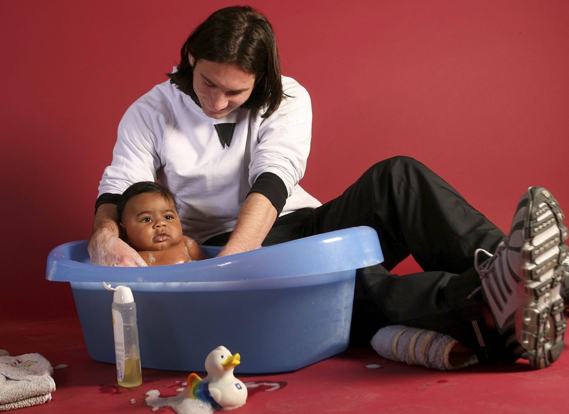 Das Bild von Lionel Messi und Lamine Yamal als Baby im Jahr 2007 ging während der EM viral.