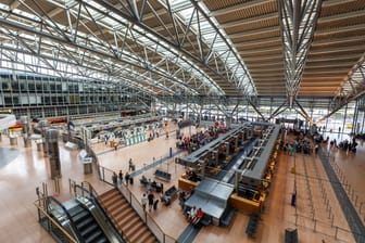 Terminal 2 des Flughafen Hamburg (Symbolfoto): Wegen einer IT-Störung bei mehreren Airlines kommt es zu Verspätungen am Hamburger Flughafen.