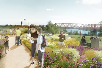 Emscherland: Ein 37 ha großer Wasser- und Natur-Erlebnis-Park am Wasserkreuz von Rhein-Herne-Kanal wird einer von fünf Zukunftsgärten der Internationalen Gartenausstellung 2027.