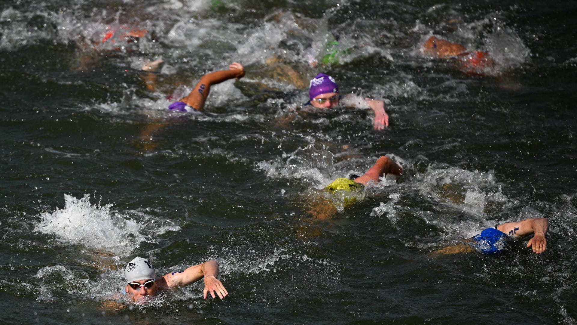 Triathlon in Paris: Über die Wasserqualität wurde im Vorfeld viel gesprochen.