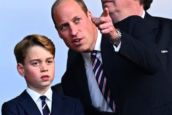 Prinz William brachte Sohn George mit zum EM-Finale.