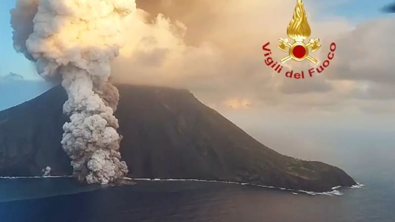 Qualm über dem Stromboli: Seit mehreren Tagen ist der Berg wieder besonders aktiv.