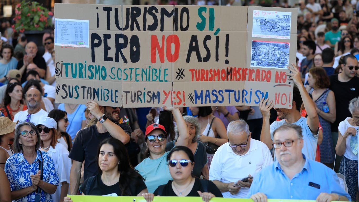 Demo gegen Massentourismus auf Mallorca