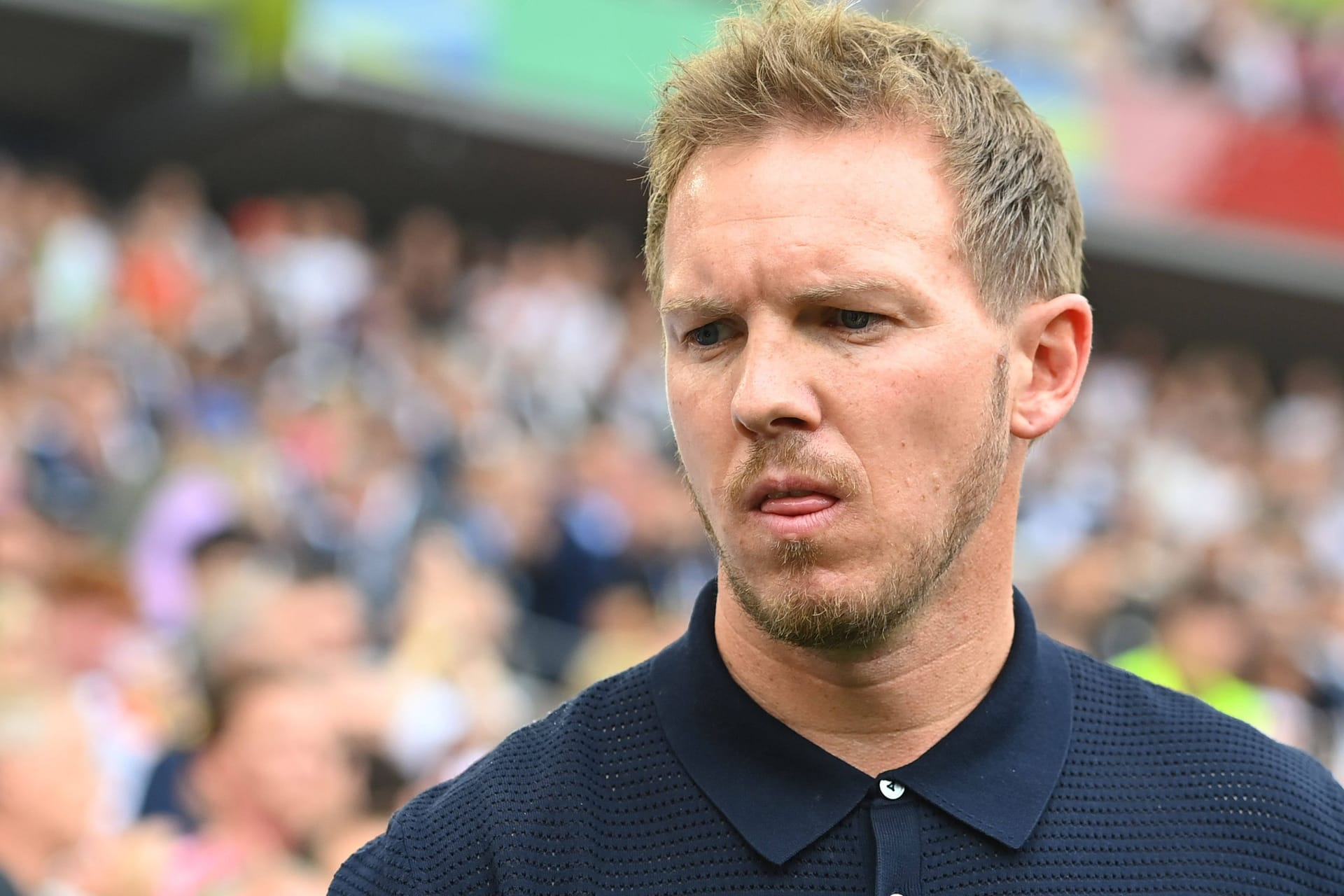 Julian Nagelsmann: Der Bundestrainer musste einen Fehler zur Halbzeit korrigieren.